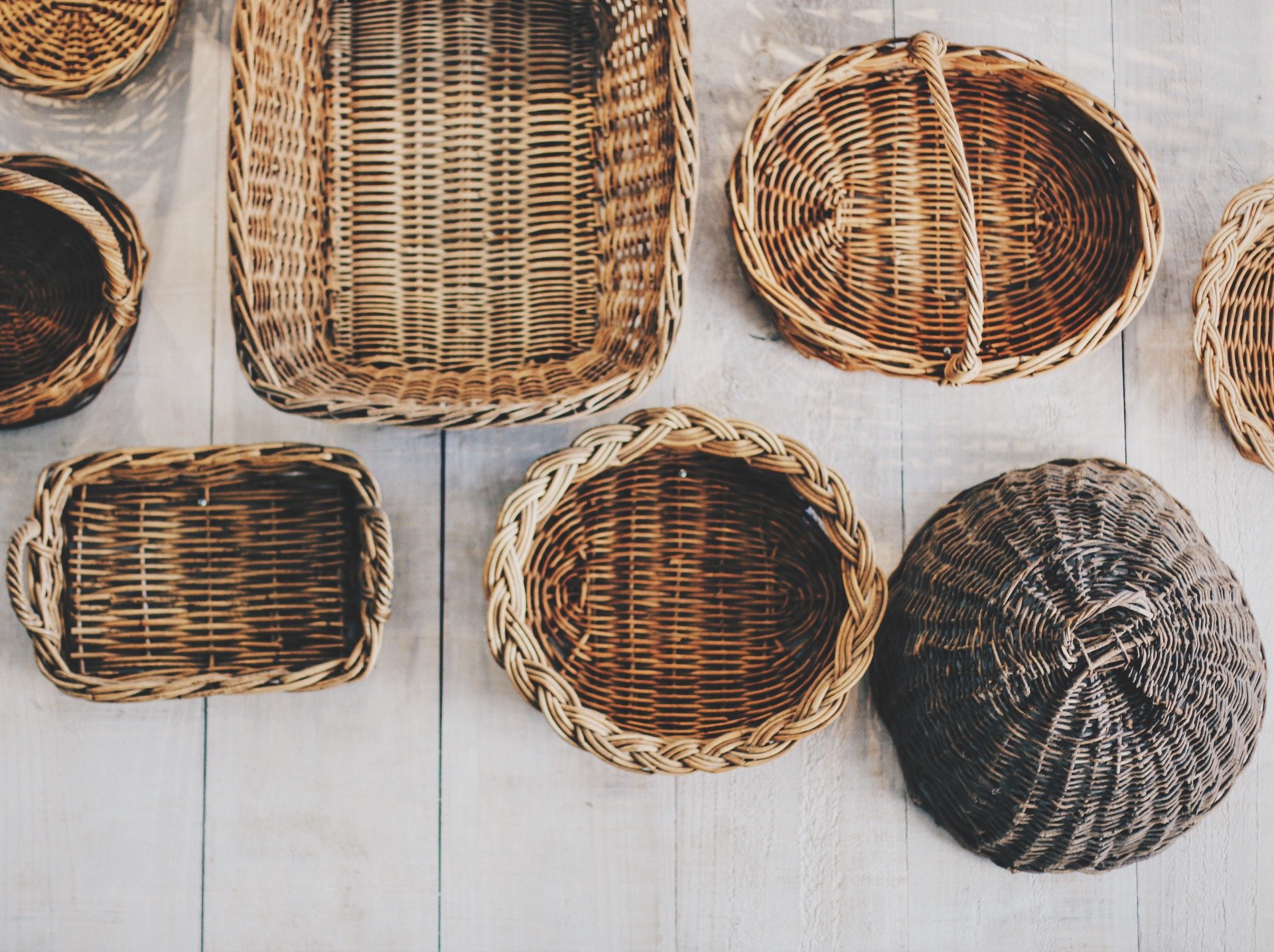 Baskets With Olive Sticks